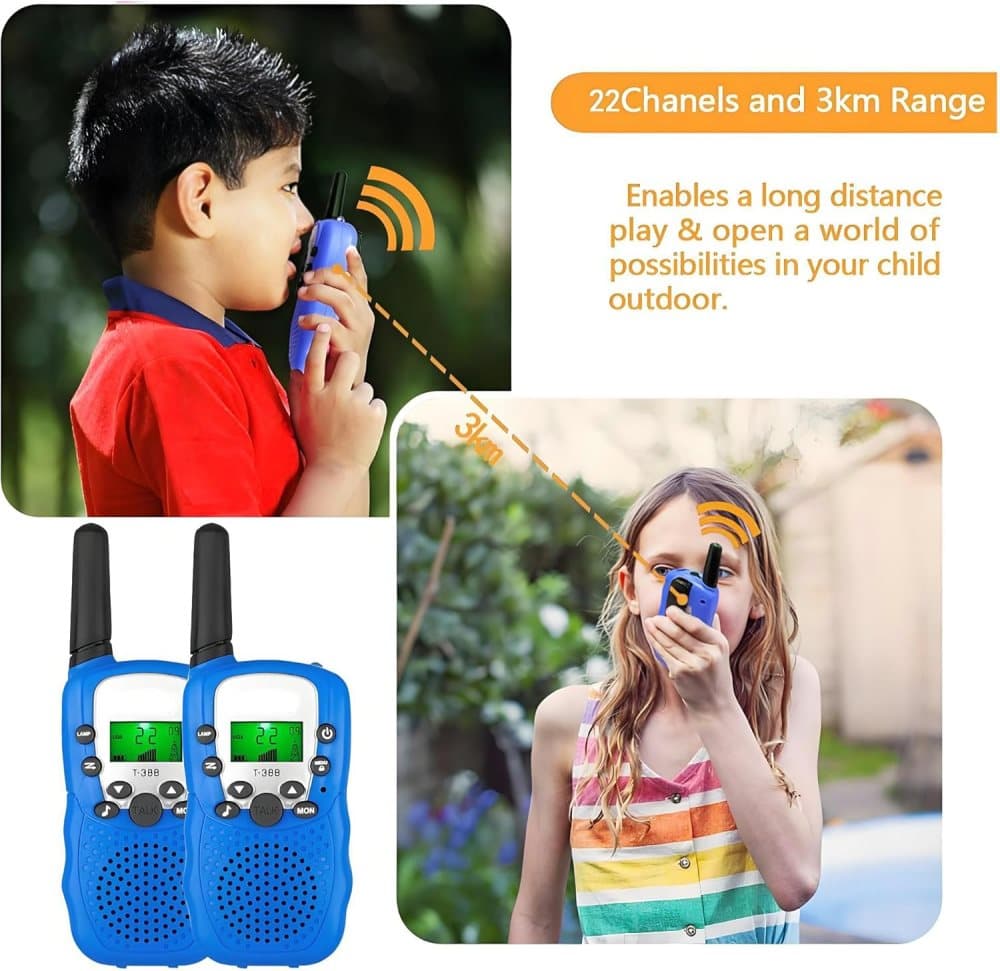 Kids Walkie Talkies 2-Pack – Yellow