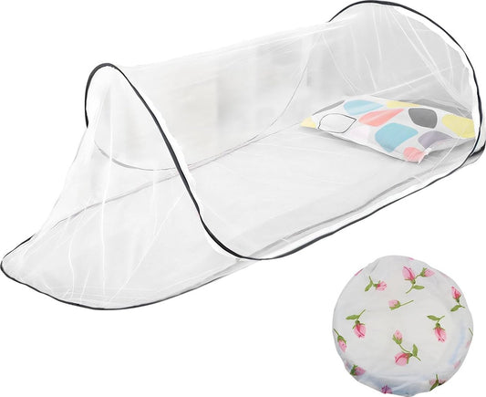 Pop-Up Foldable Mosquito Net – Single Bed, Anti-Insect Camping