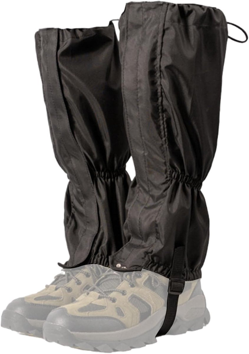 Waterproof Hiking Gaiters – Black