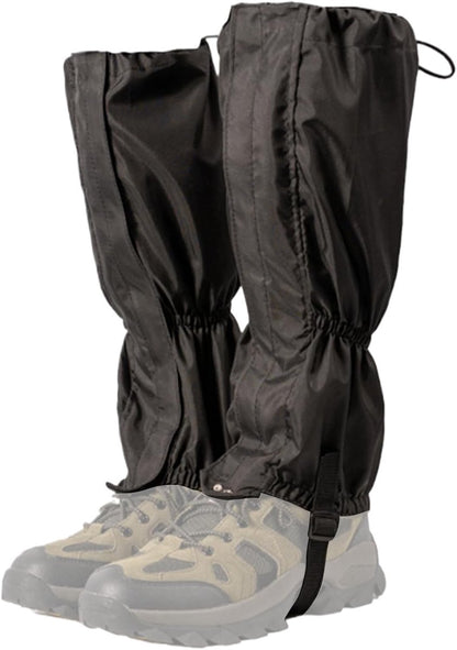 Waterproof Hiking Gaiters – Black