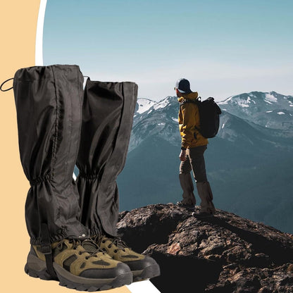 Waterproof Hiking Gaiters – Black