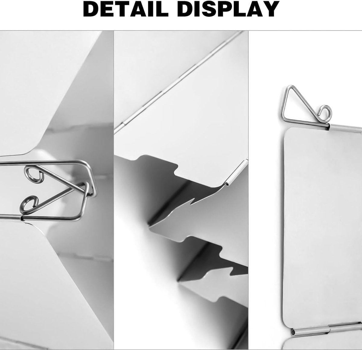Aluminium Windbreak for Camp Stove – 10-Panel Foldable with Storage Bag