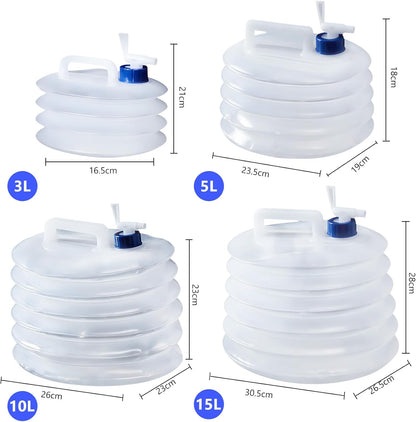 Collapsible Camping Bucket 10L – BPA Free, Portable Water Container