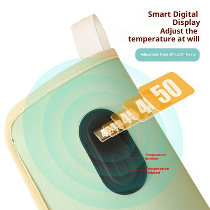 USB Portable Baby Bottle Warmer – LCD Screen, 20 Temperature Levels, Car & Travel