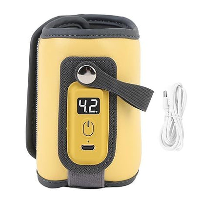 USB Baby Bottle Warmer – 5-Speed Temperature Control, LED Display, Home & Travel