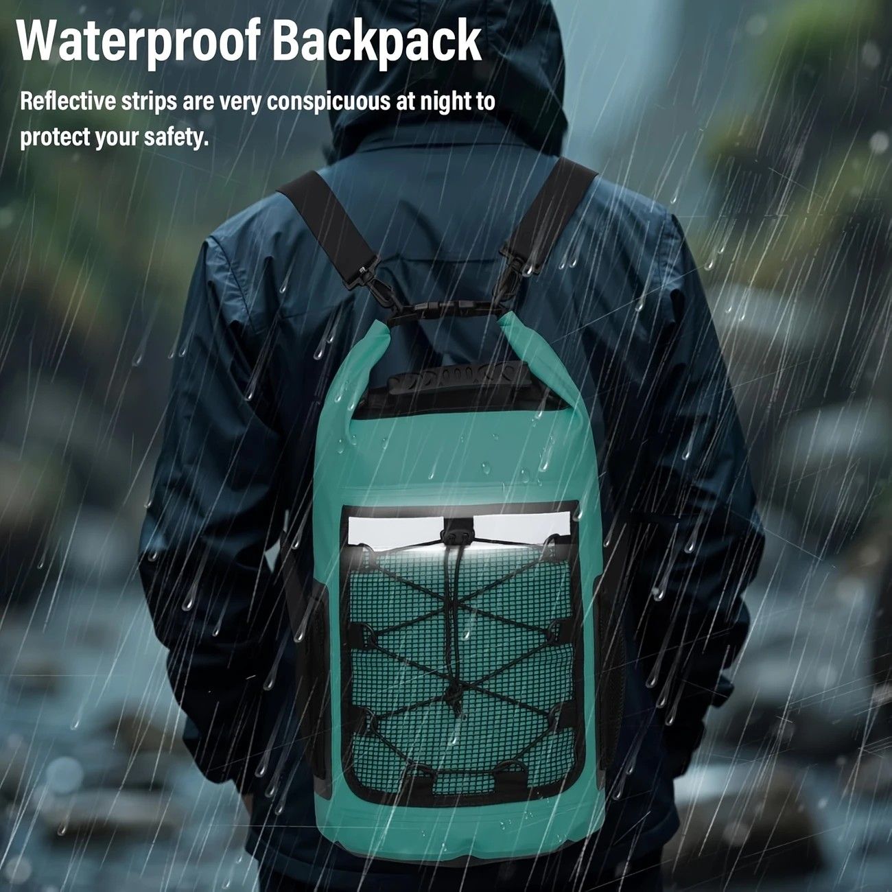 25L Waterproof Backpack – Black