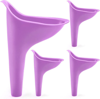 Female Urinal Funnel 4-Pack – Portable, Camping & Hiking