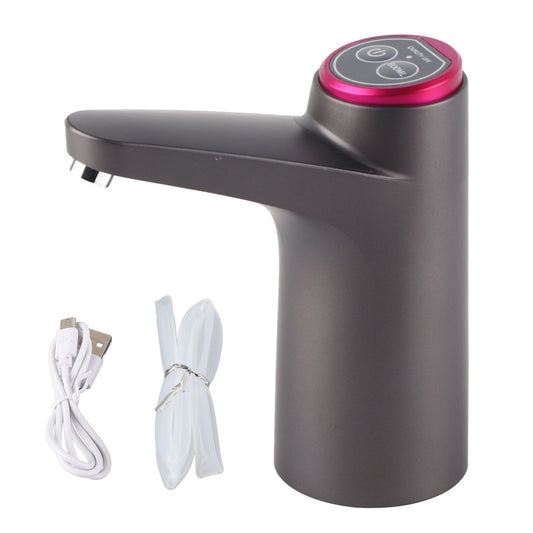 USB Electric Water Bottle Pump – Automatic Dispenser, Built-In Battery, Black