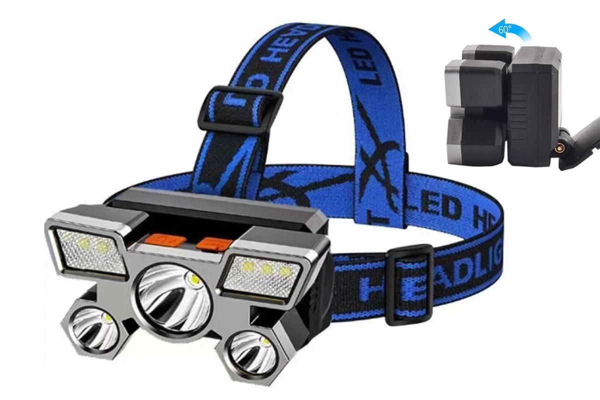 LED Headlamp with 4 Modes – USB Rechargeable for Camping Fishing & Hiking