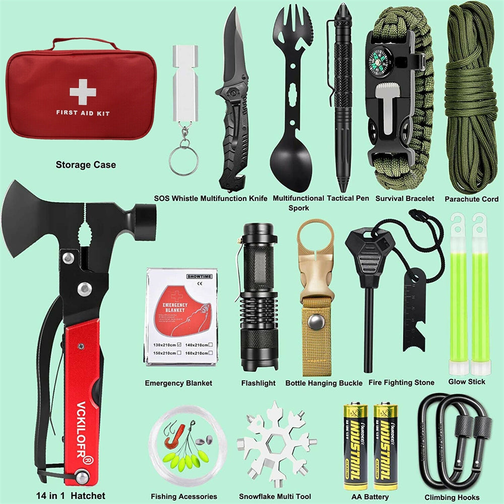 32-in-1 Emergency Survival Kit – Tactical Camping & SOS Tool Set