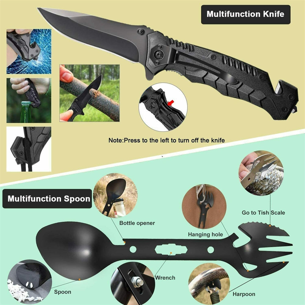 32-in-1 Emergency Survival Kit – Tactical Camping & SOS Tool Set