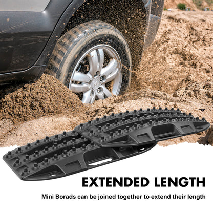 X-BULL Mini Recovery Tracks – 1 Pair, Black
