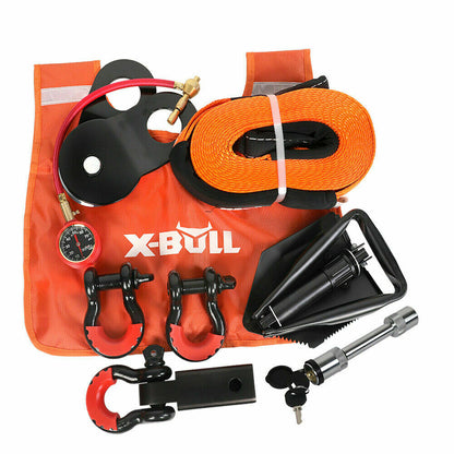 X-BULL 11-Piece 4WD Winch Recovery Kit