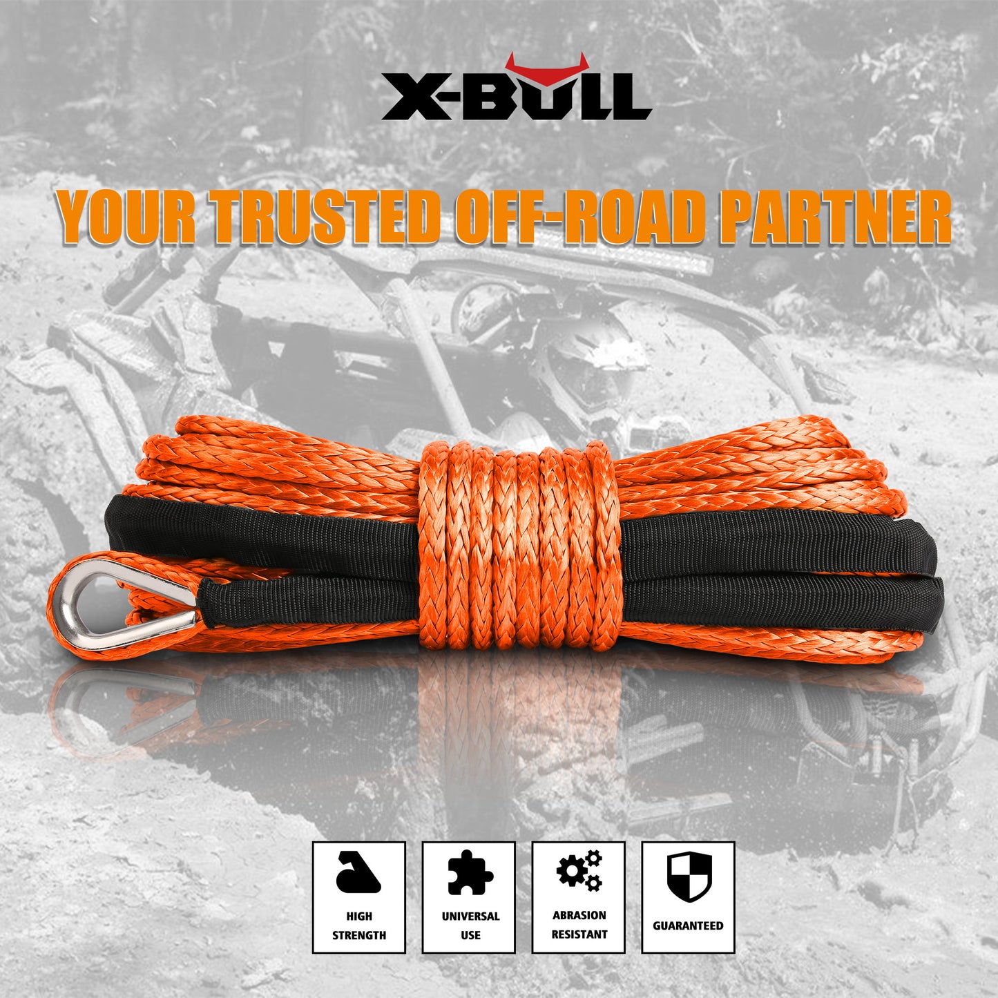X-BULL Dyneema Winch Rope 5.5mm × 13m