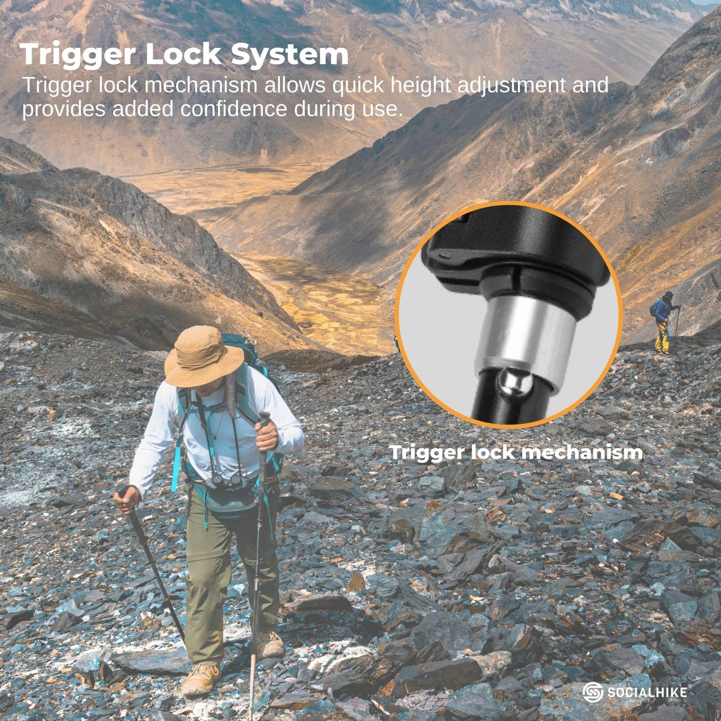 Adjustable Trekking Poles – Premium Carbon Pair