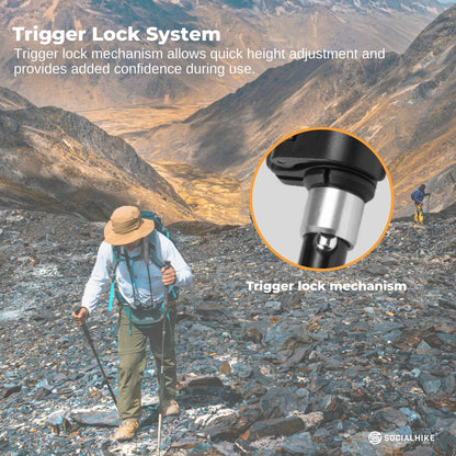 Adjustable Trekking Poles – Premium Carbon Pair