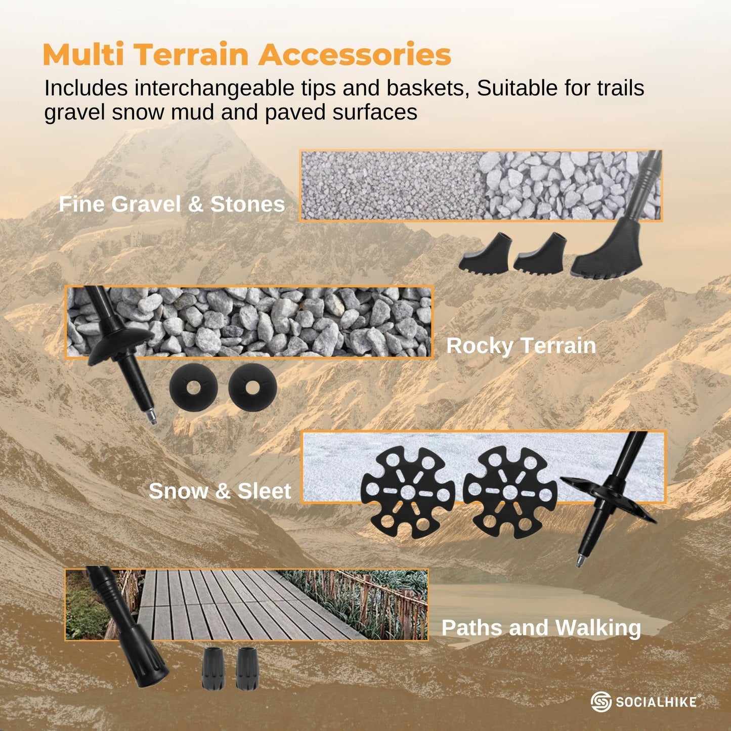 Adjustable Trekking Poles – Premium Carbon Pair