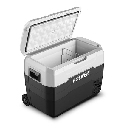 Kolner 40L Portable Fridge Freezer with Trolley – 12V/24V/240V