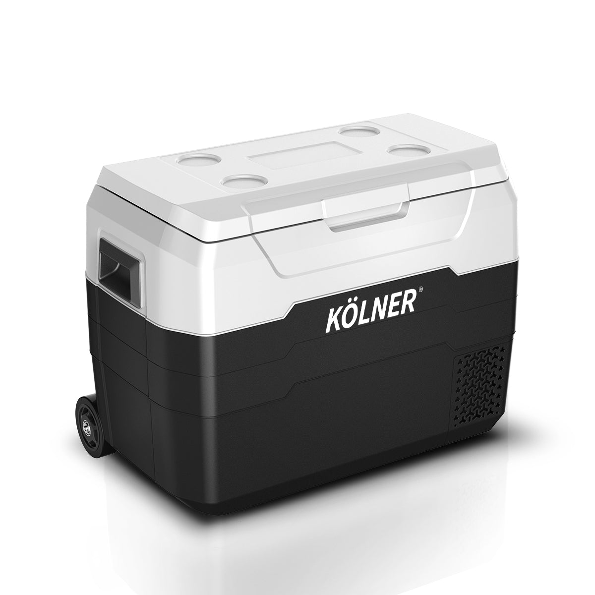 Kolner 40L Portable Fridge Freezer with Trolley – 12V/24V/240V