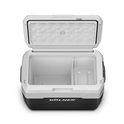 Kolner 40L Portable Fridge Freezer with Trolley – 12V/24V/240V