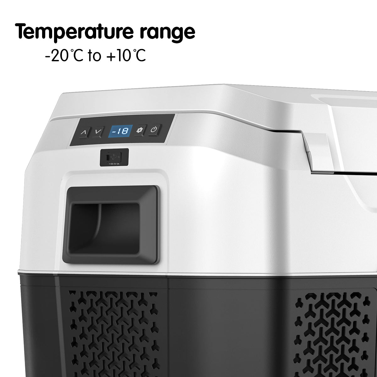 Kolner 40L Portable Fridge Freezer with Trolley – 12V/24V/240V