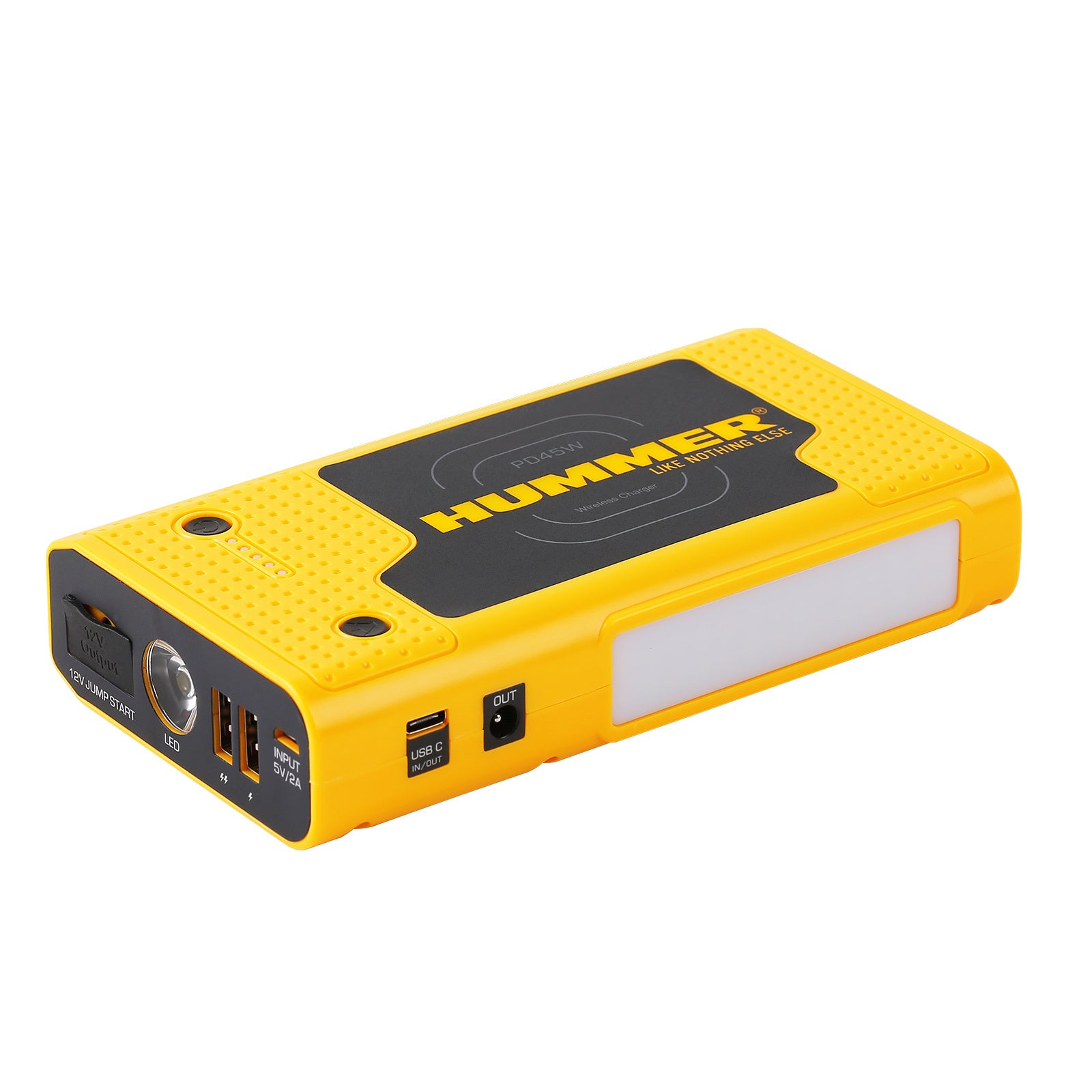 Hummer HX Pro 2000A Jump Starter – 37000mWh Power Bank with LED