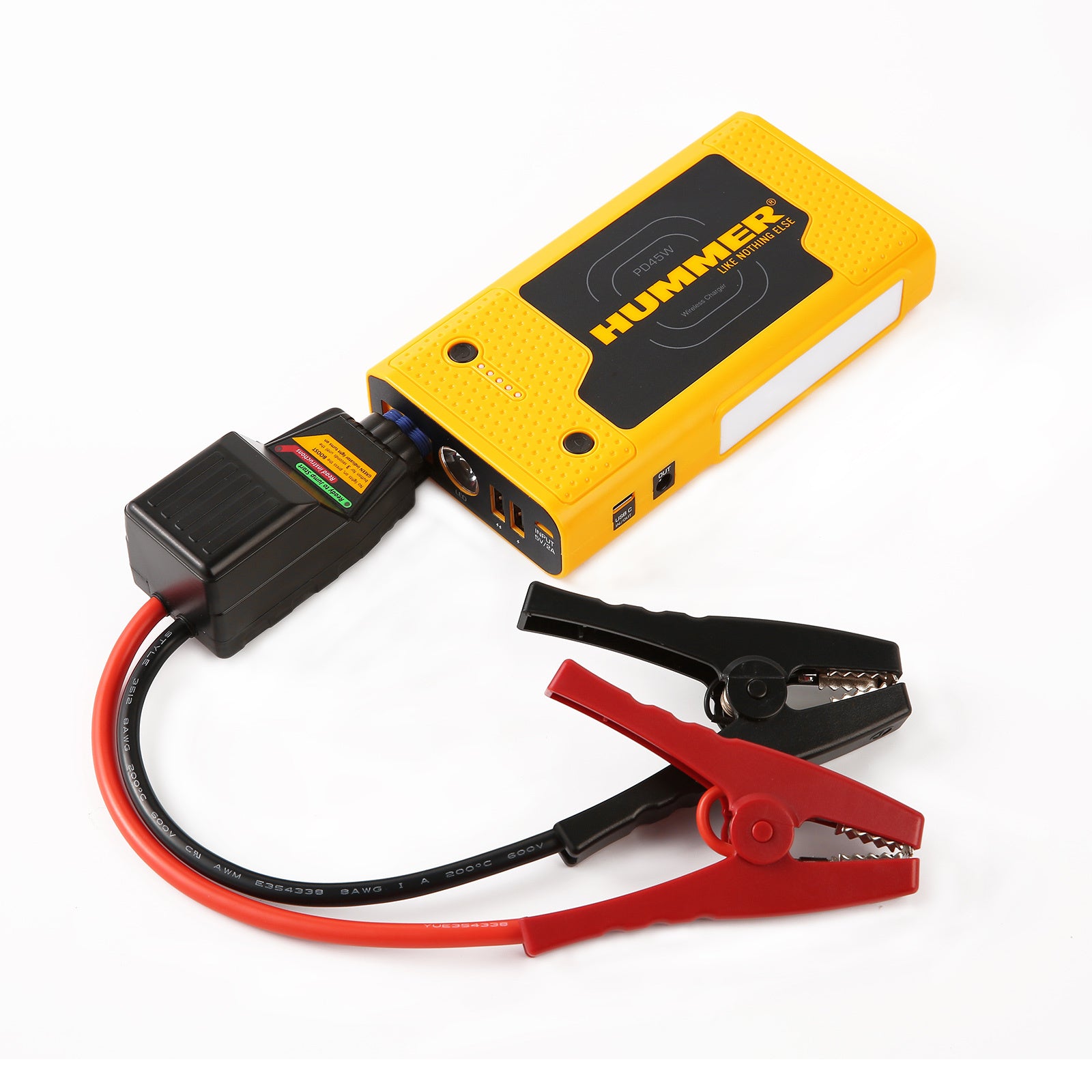 Hummer HX Pro 2000A Jump Starter – 37000mWh Power Bank with LED