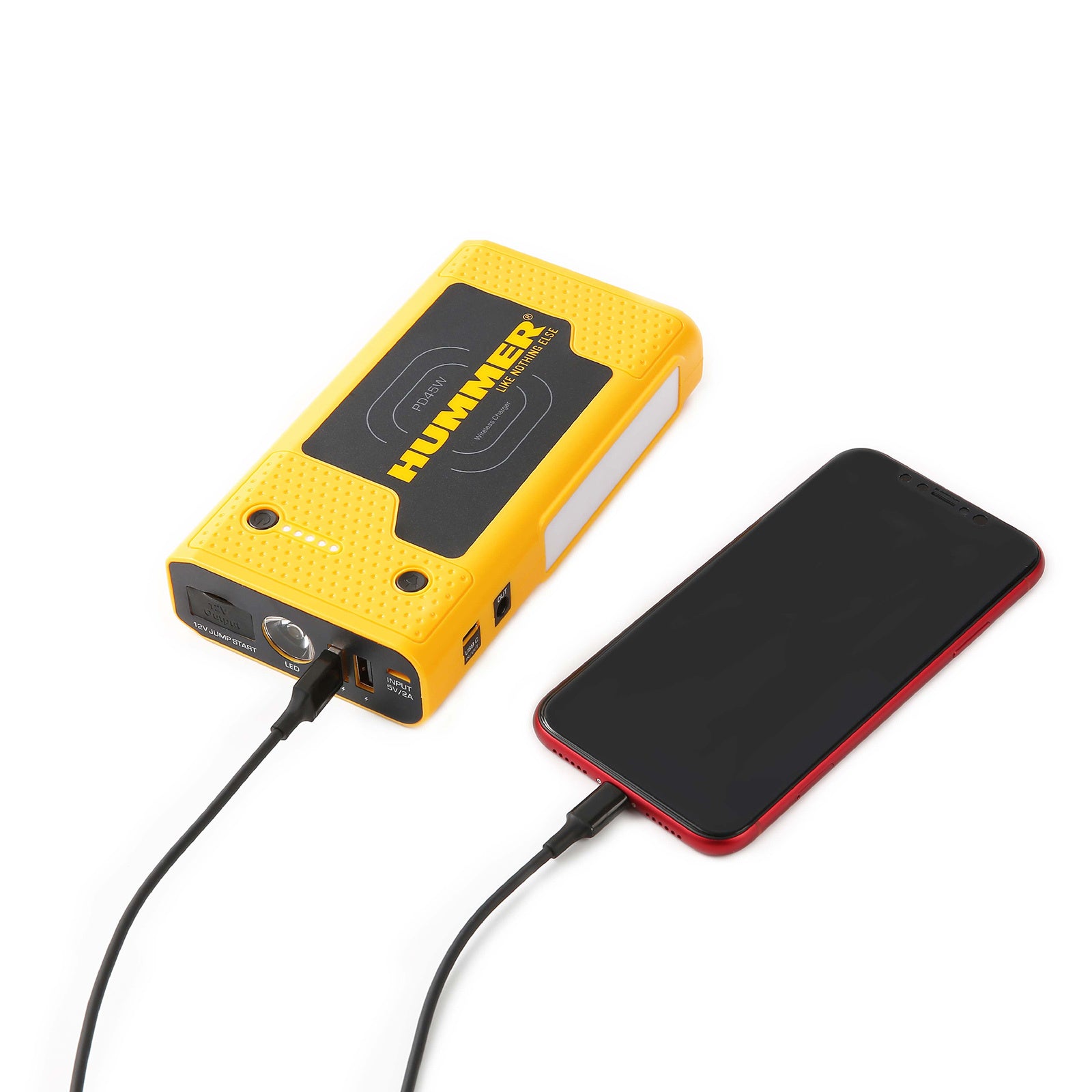 Hummer HX Pro 2000A Jump Starter – 37000mWh Power Bank with LED
