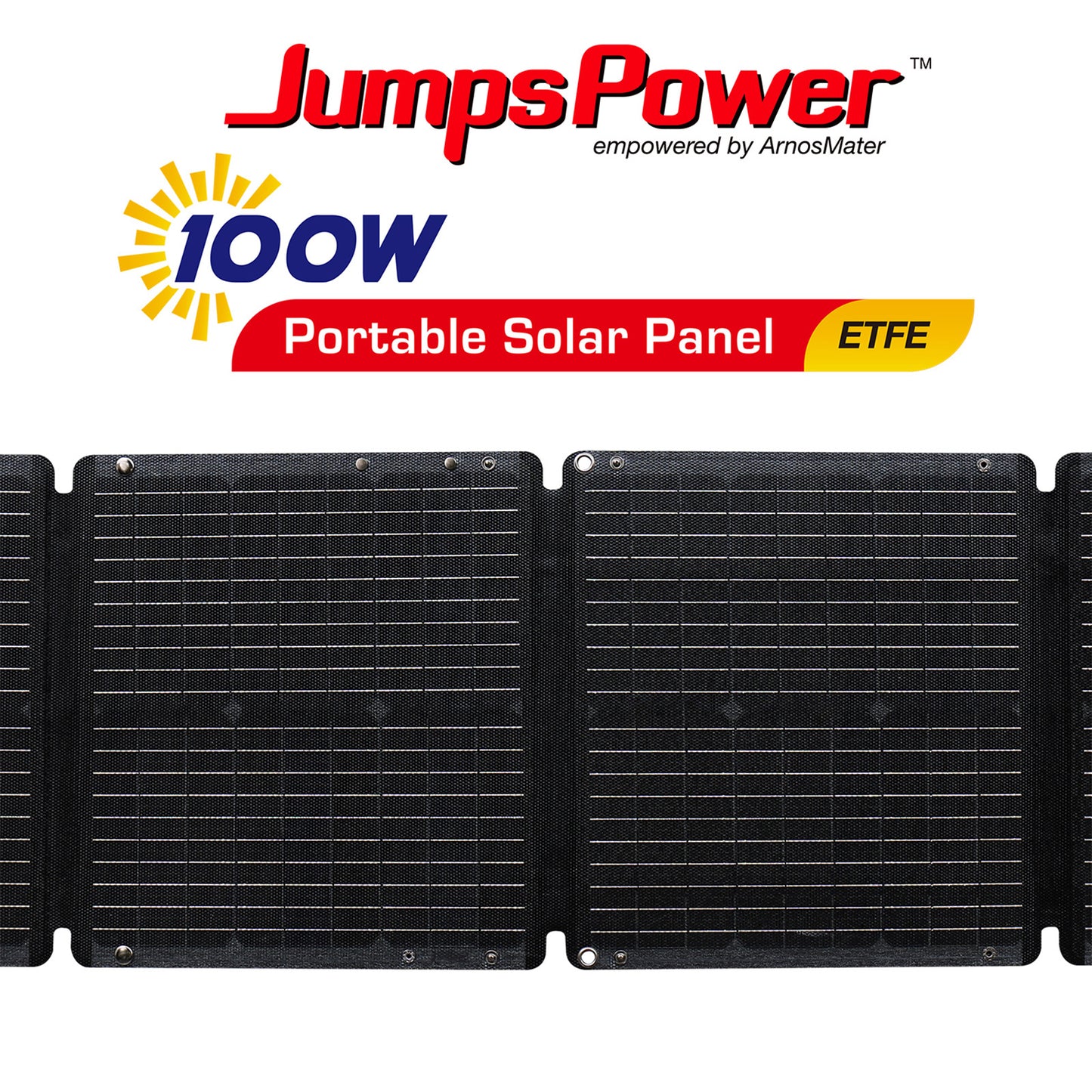JumpsPower 100W Foldable Solar Panel – Portable Power for Off-Grid Adventures