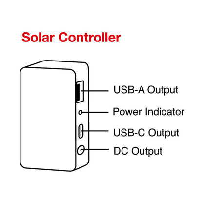 JumpsPower 40W Foldable Solar Panel – Portable Off-Grid Charger