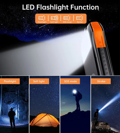 CHOETECH B657 20000mAh Solar Power Bank – Wireless Charging USB-C