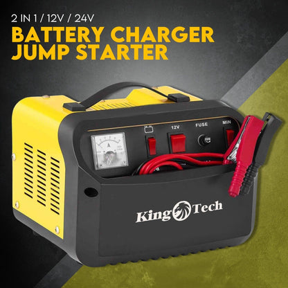 2-in-1 Car Battery Charger & Jump Starter 12V/24V 40A