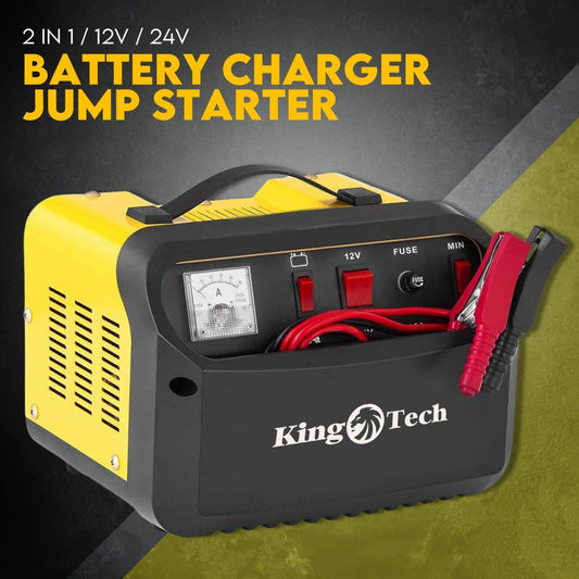 2-in-1 Car Battery Charger & Jump Starter 12V/24V 40A
