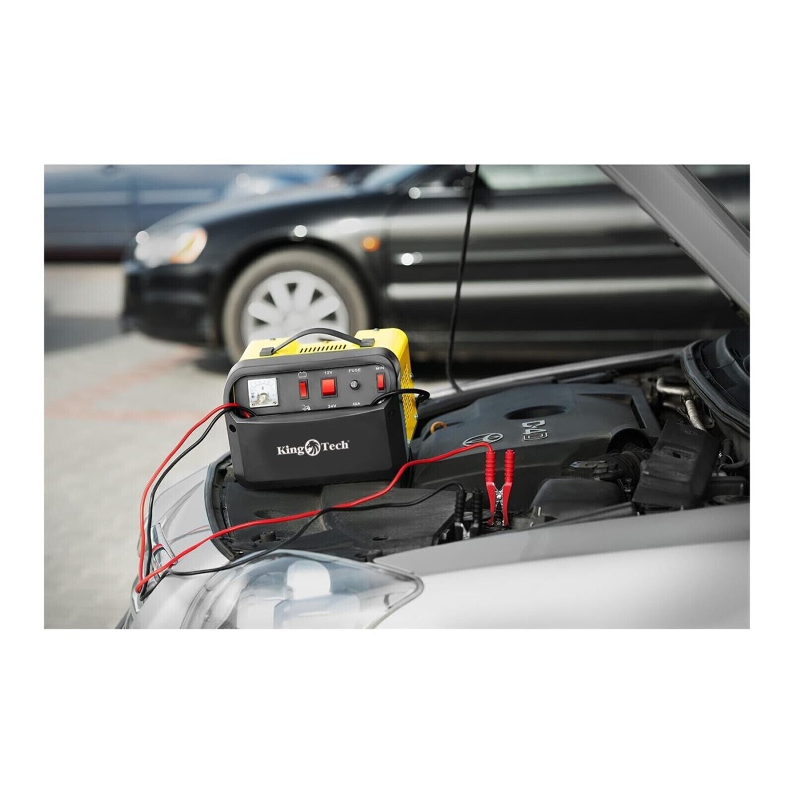 2-in-1 Car Battery Charger & Jump Starter 12V/24V 40A