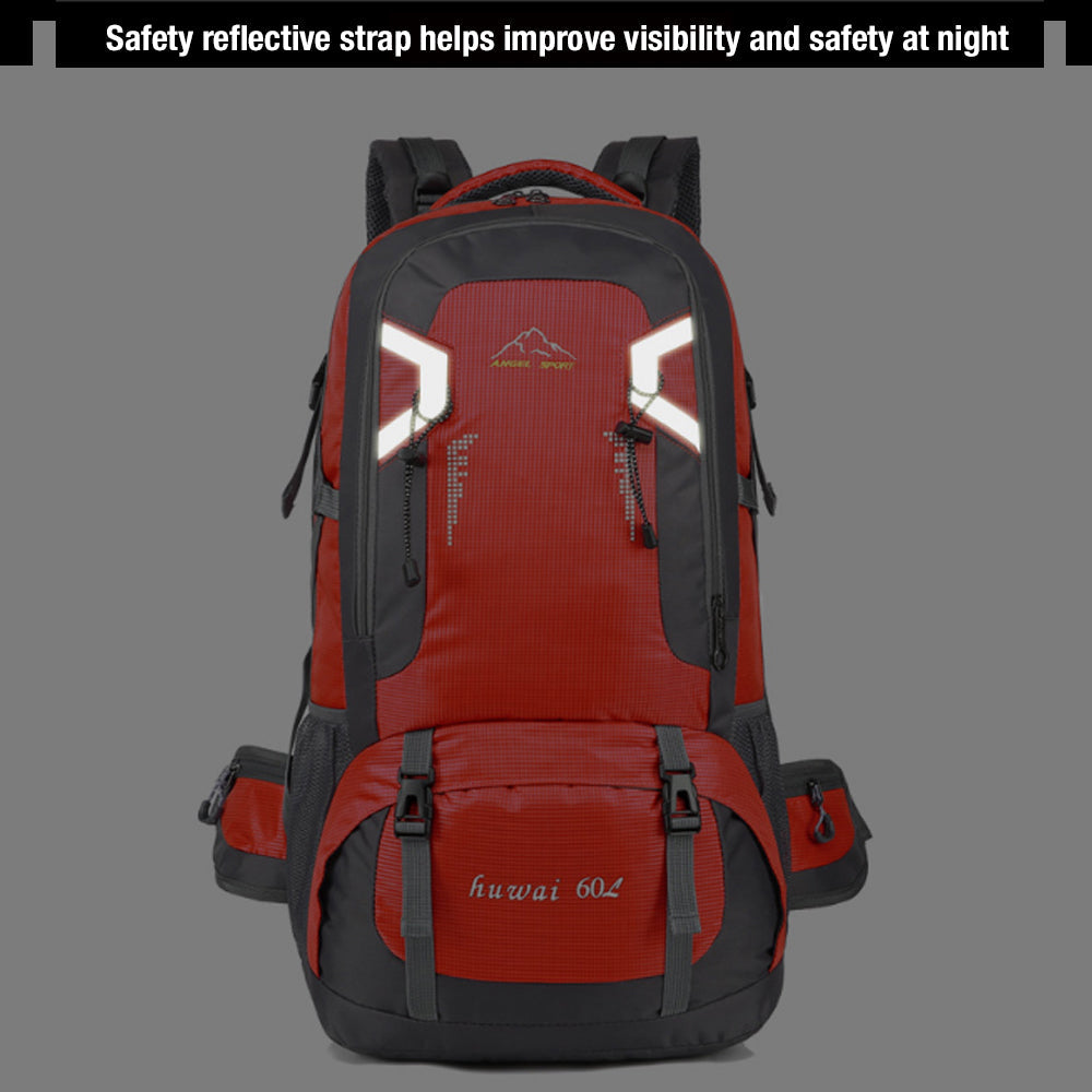 40L Waterproof Hiking Backpack – Blue
