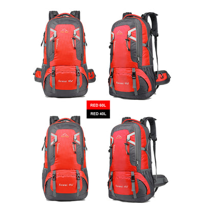 40L Waterproof Hiking Backpack – Red