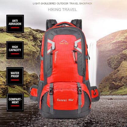 40L Waterproof Hiking Backpack – Red