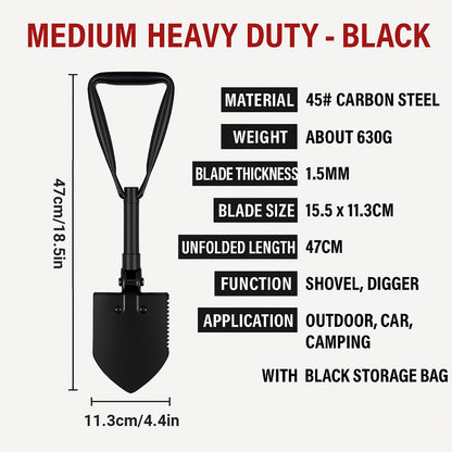 Folding Survival Shovel – Camping Multi-Tool