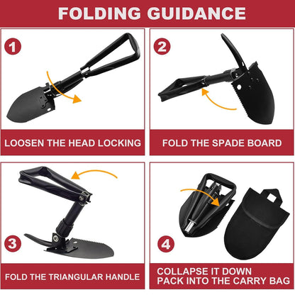 Folding Survival Shovel – Camping Multi-Tool