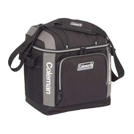 Coleman 30-Can Soft Cooler Bag – Insulated Camping & Picnic Bag, Black