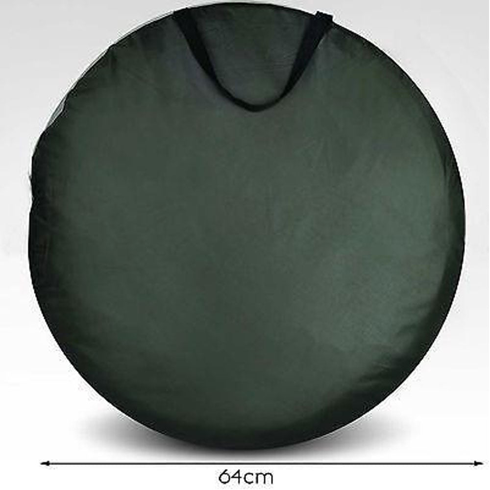 Pop-Up Privacy Shower Tent – Silver Linen, Portable Camping Change Room