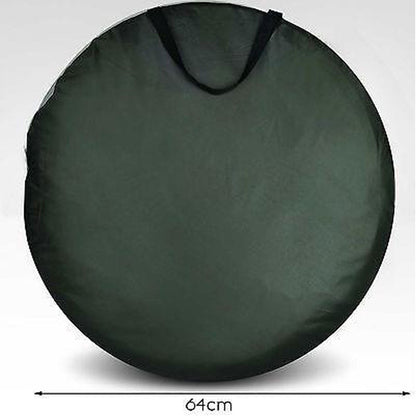 Pop-Up Privacy Shower Tent – Silver Linen, Portable Camping Change Room