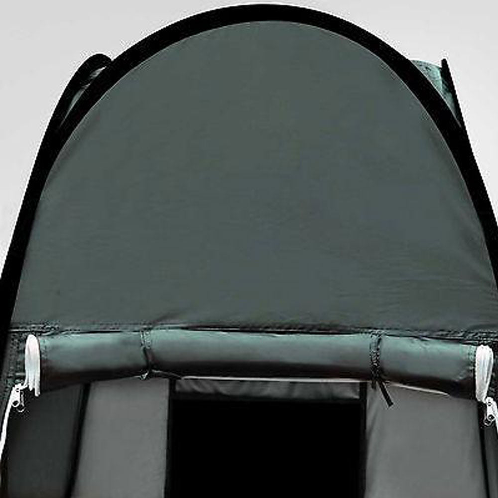 Pop-Up Privacy Shower Tent – Silver Linen, Portable Camping Change Room