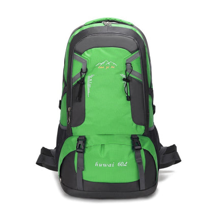 60L Waterproof Trekking Backpack – Green