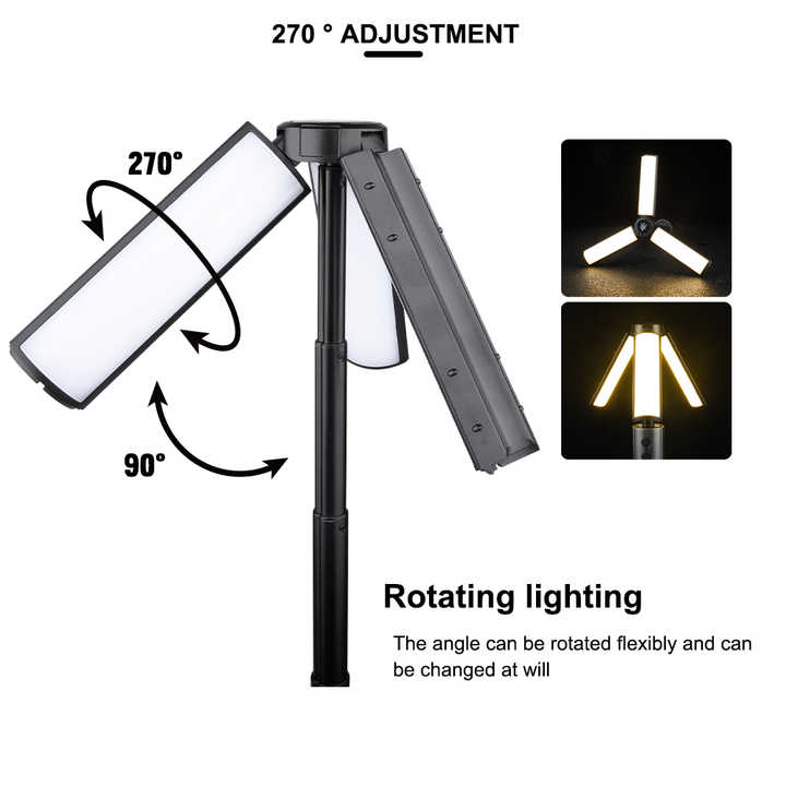 Telescopic Camping Lantern – Adjustable Height LED USB-C Rechargeable