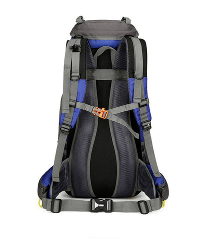 36–55L Expandable Hiking Backpack – Dark Blue