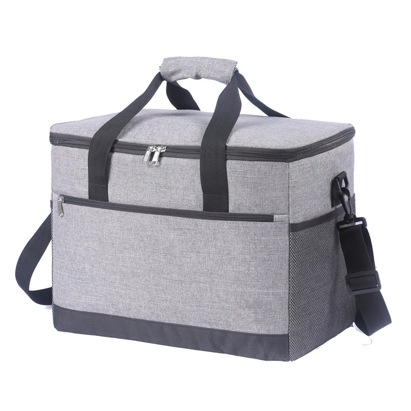 18L Insulated Cooler Bag – Leakproof Thermal Tote with Shoulder Strap, Grey