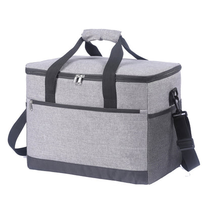 18L Insulated Cooler Bag – Leakproof Thermal Tote with Shoulder Strap, Grey