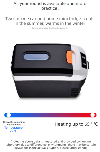 10L Portable Car Fridge & Warmer – 12V/240V Dual Power Digital Display
