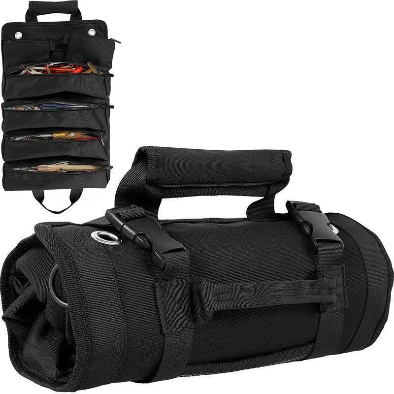 Canvas Tool Roll-Up Bag – Multi-Pocket Organiser